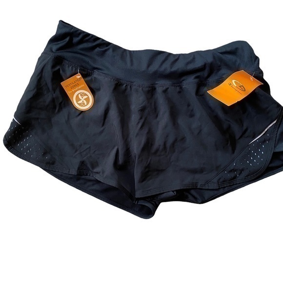 Champion DuoDry Black Nylon Vented Running Shorts Large - Picture 1 of 14